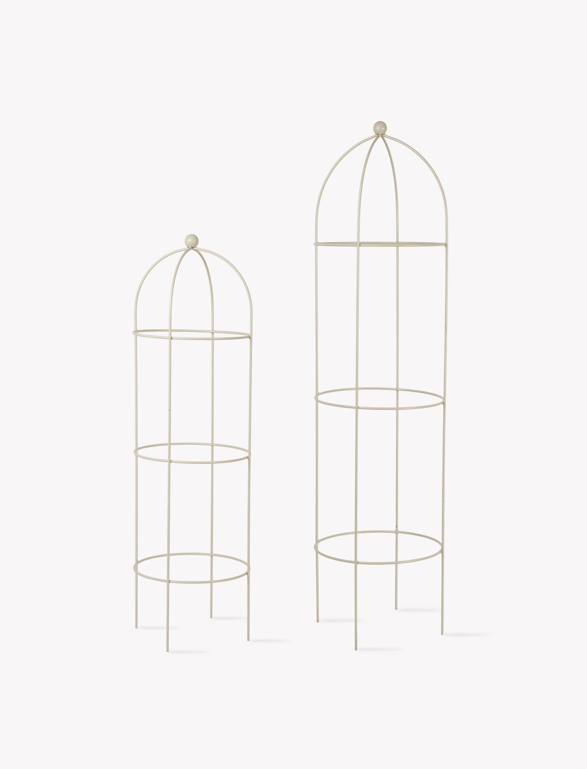 Barrington Obelisk Plant Supports Set of 2 Clay - Plant Supports & Obelisks - Garden Trading -