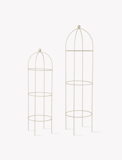 Barrington Obelisk Plant Supports Set of 2 Clay - Plant Supports & Obelisks - Garden Trading -