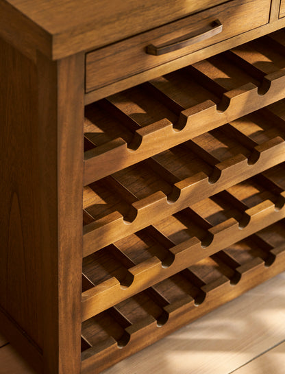 Walcote Winerack Sideboard Natural - Storage - Garden Trading -