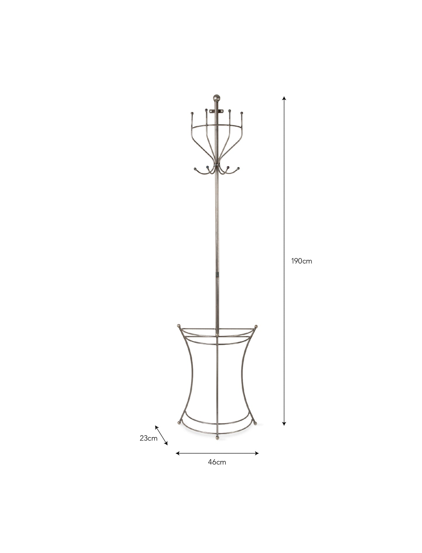 Farringdon Wall Mounted Coat Stand - Coat Stands & Hooks - Garden Trading -