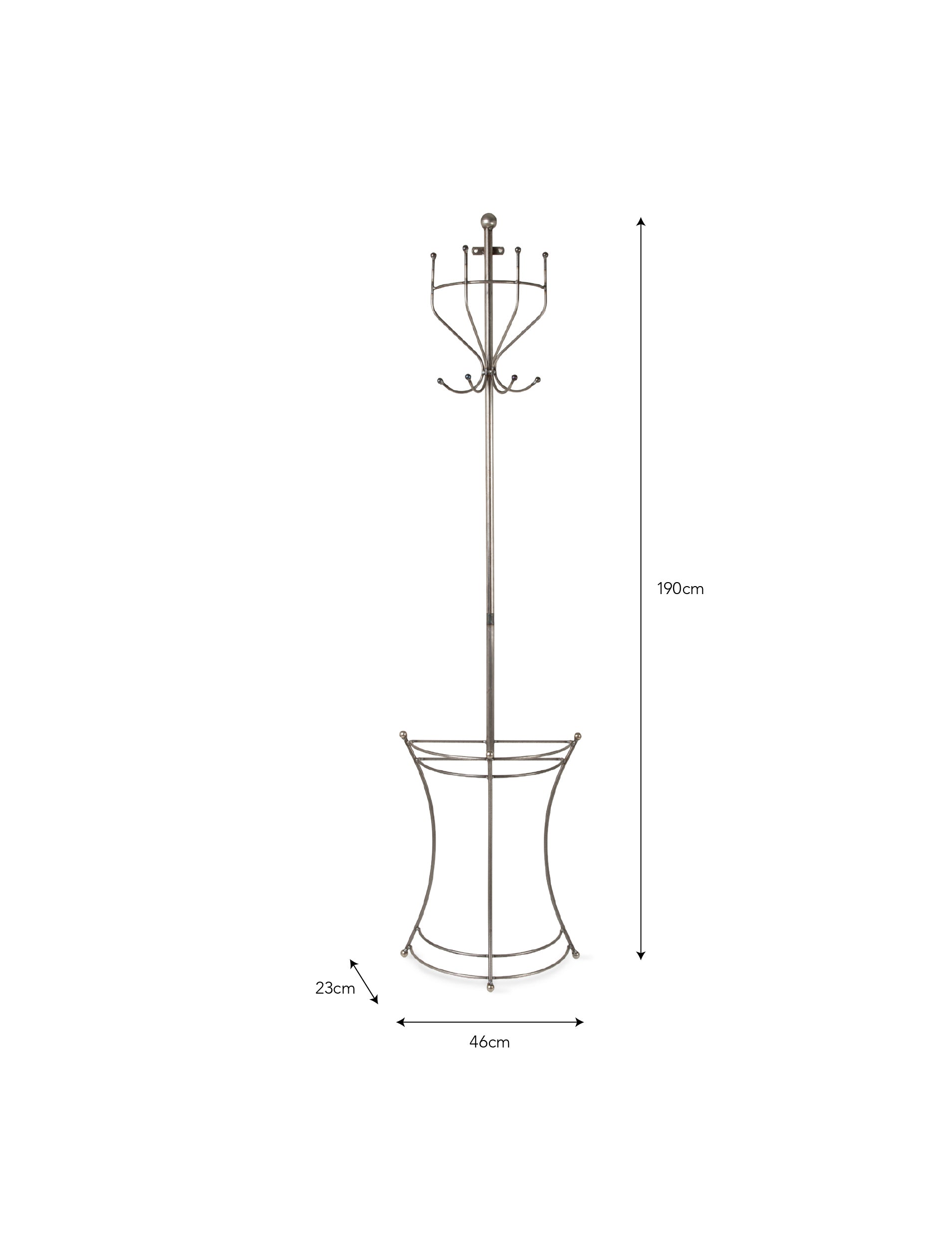 Farringdon Wall Mounted Coat Stand - Coat Stands & Hooks - Garden Trading -