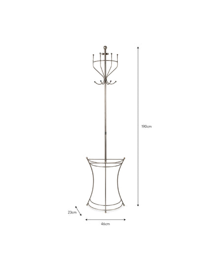 Farringdon Wall Mounted Coat Stand - Coat Stands & Hooks - Garden Trading -