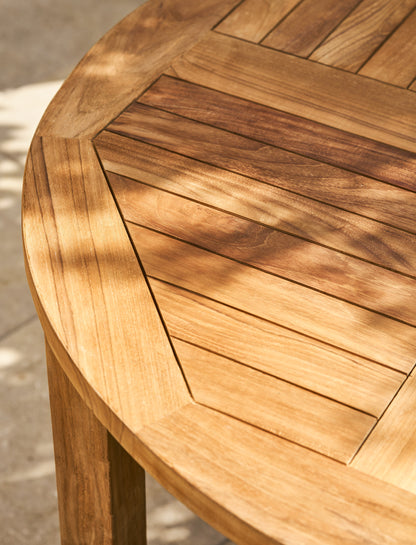 Churn Teak Round Table 100cm