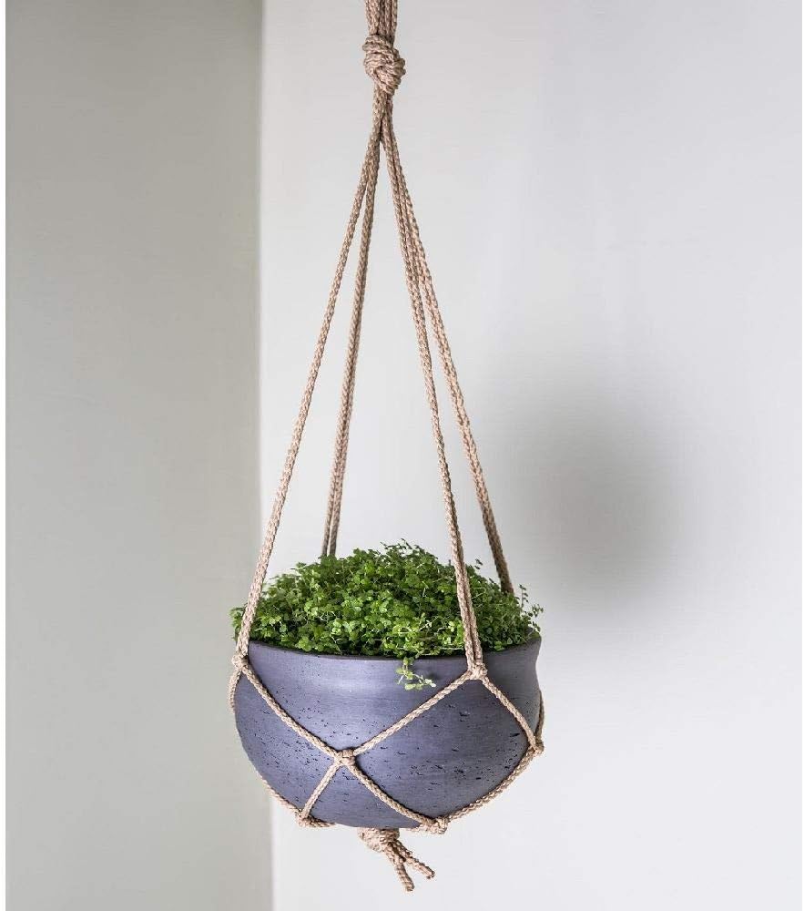 Stratton Hanging Plant Pot Carbon