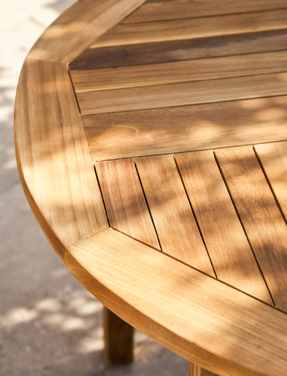 Churn Teak Round Table 90cm - Tables & Sets - Garden Trading -
