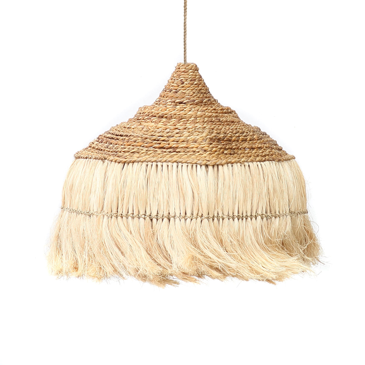 The Abaca Hoola Pendant Light - Natural - L -  - Bazar Bizar -