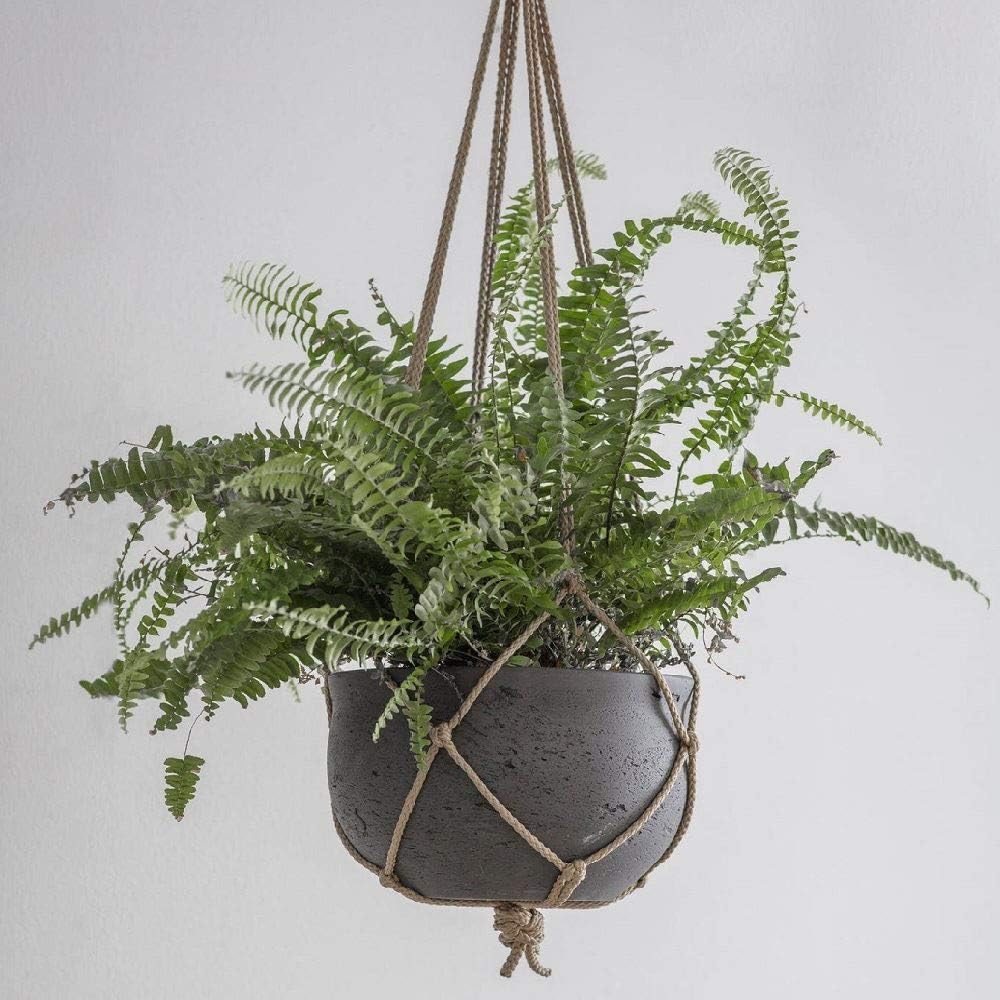 Stratton Hanging Plant Pot Carbon