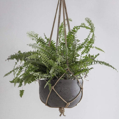 Stratton Hanging Plant Pot Carbon