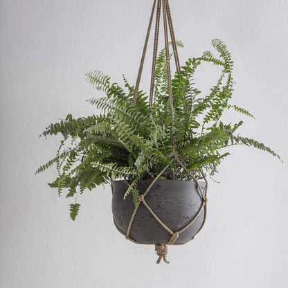 Stratton Hanging Plant Pot Carbon