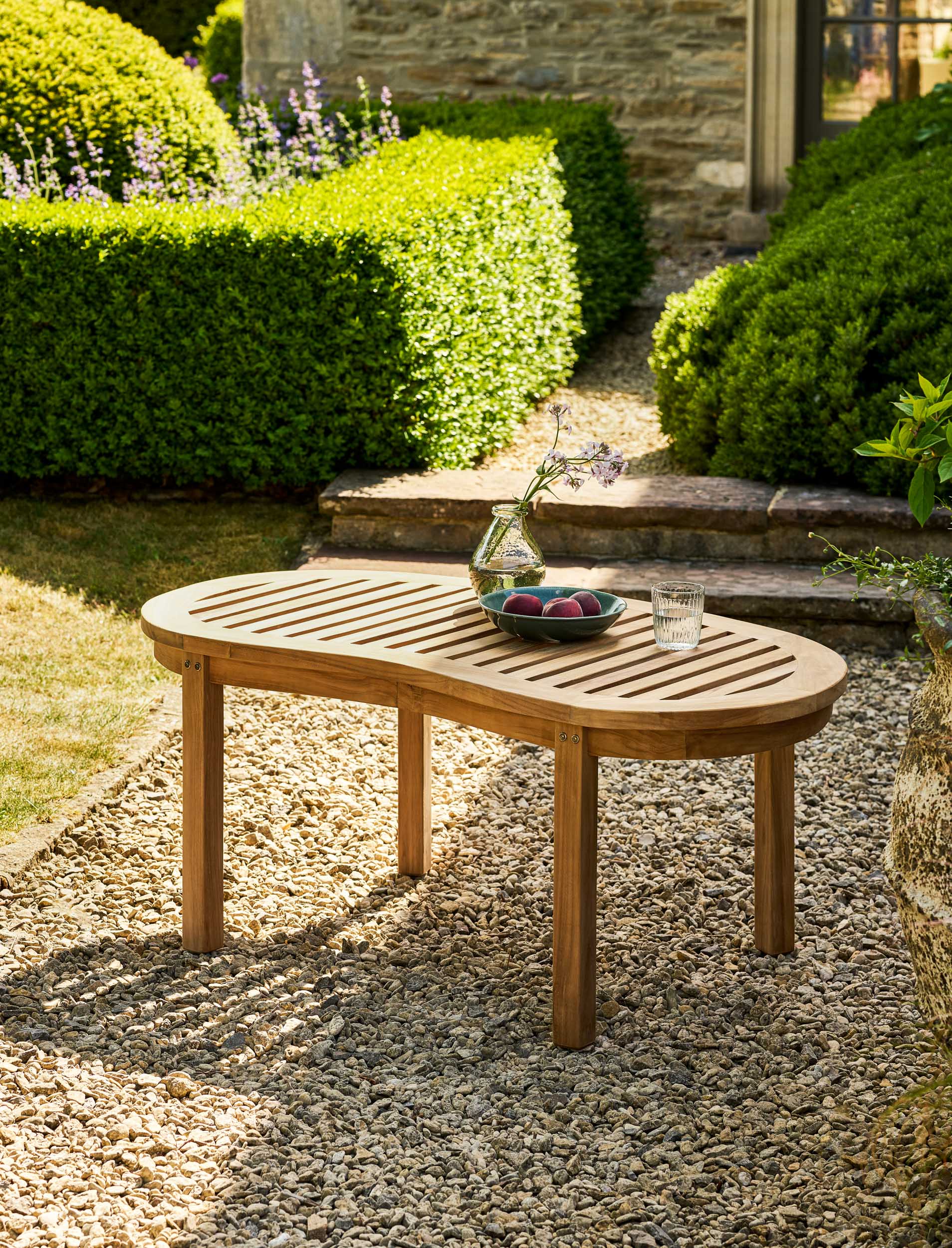 Crummock Teak Coffee Table 120cm x 60cm - Tables & Sets - Garden Trading -
