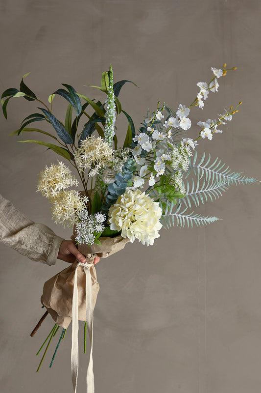 Symphony Artificial Bouquet Large White