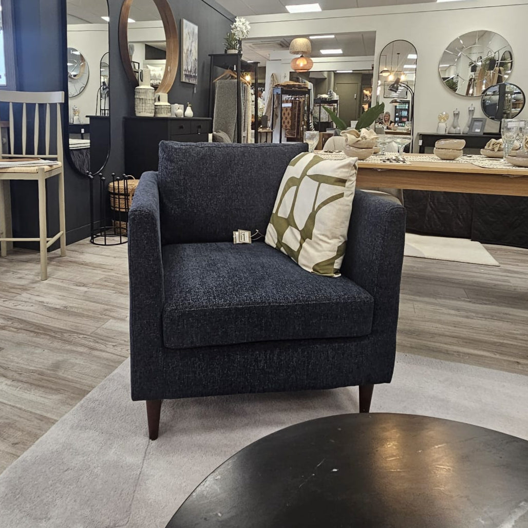Agnes Armchair Charcoal - ARMCH - Gallery Direct -