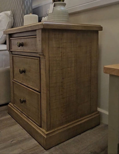Manor 3 Drawer Bedside Table