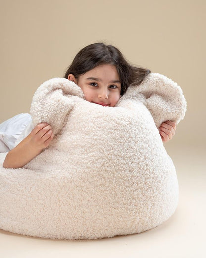 Wigiwama Bear Beanbag - White