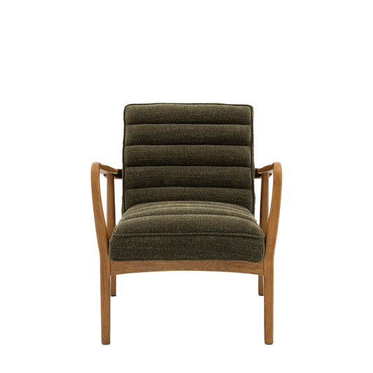 Darcie Armchair Olive Green Boucle