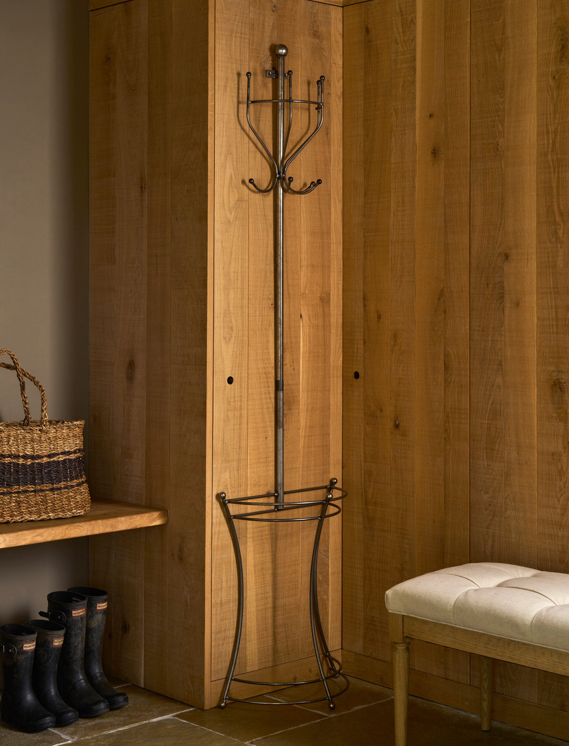 Farringdon Wall Mounted Coat Stand - Coat Stands & Hooks - Garden Trading -