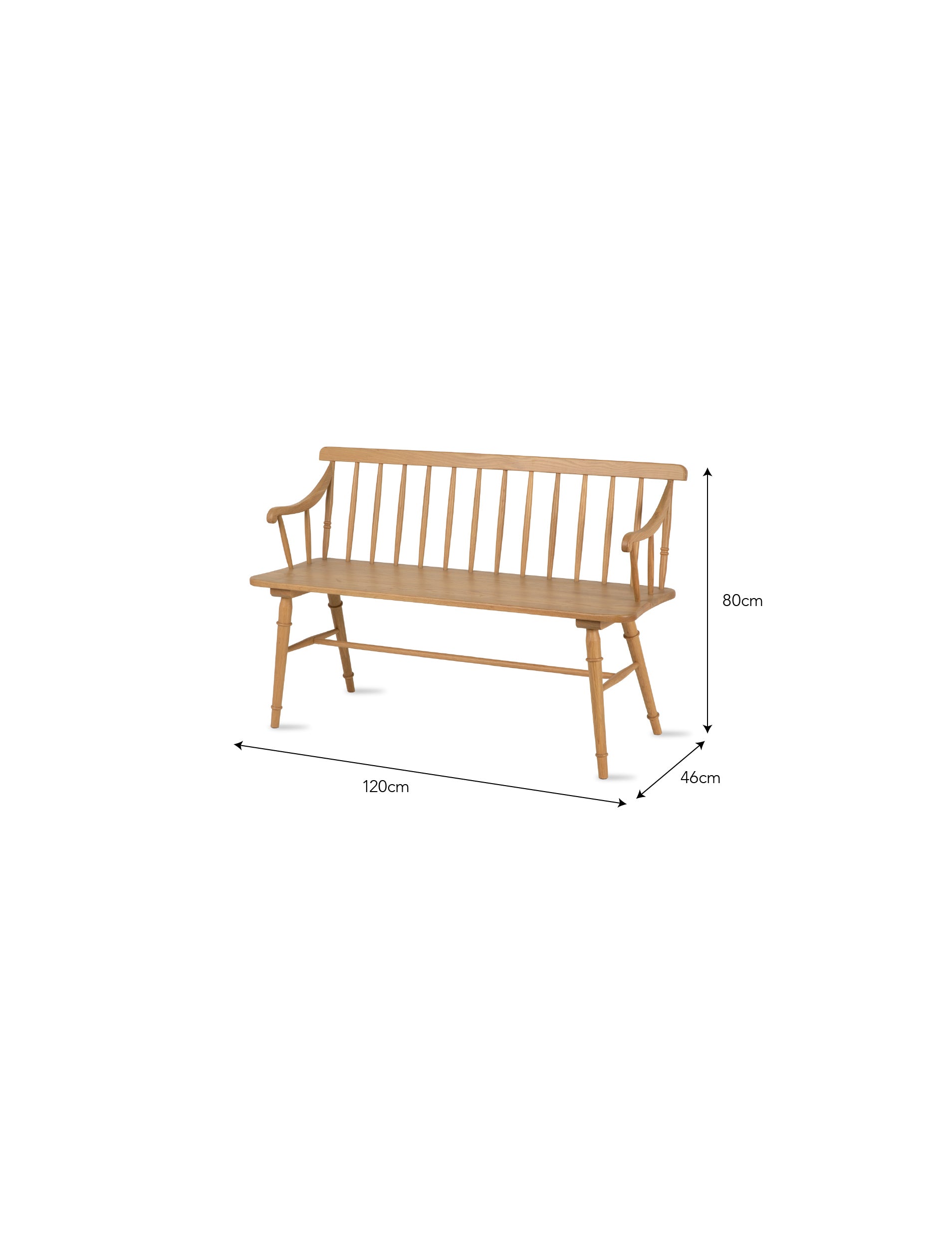 Oakworth Bench - Dining Chairs & Benches - Garden Trading -