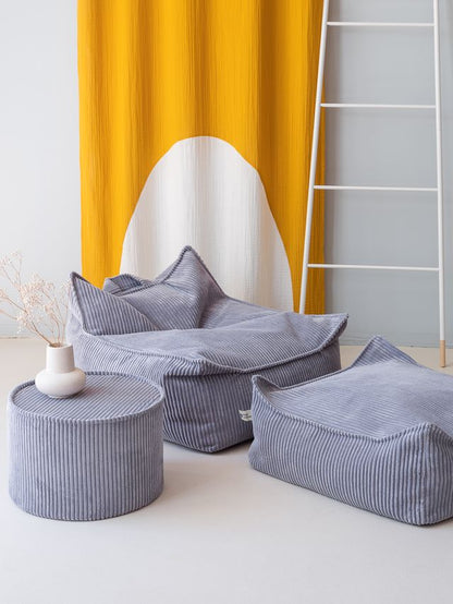 Blueberry Blue Beanbag Chair