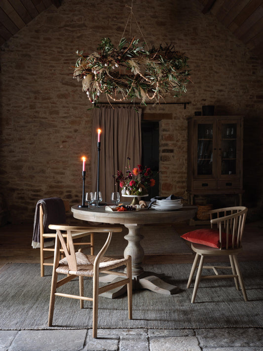 Topsham Round Dining Table Natural - Dining Tables & Sets - Garden Trading -