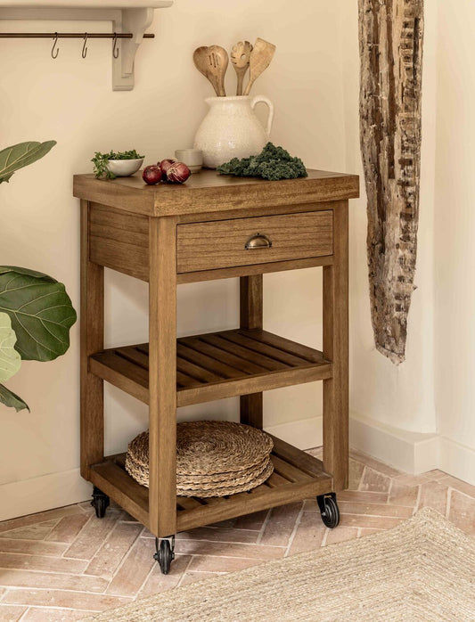 Walcote Butchers Block Natural Wood - Storage - Garden Trading -