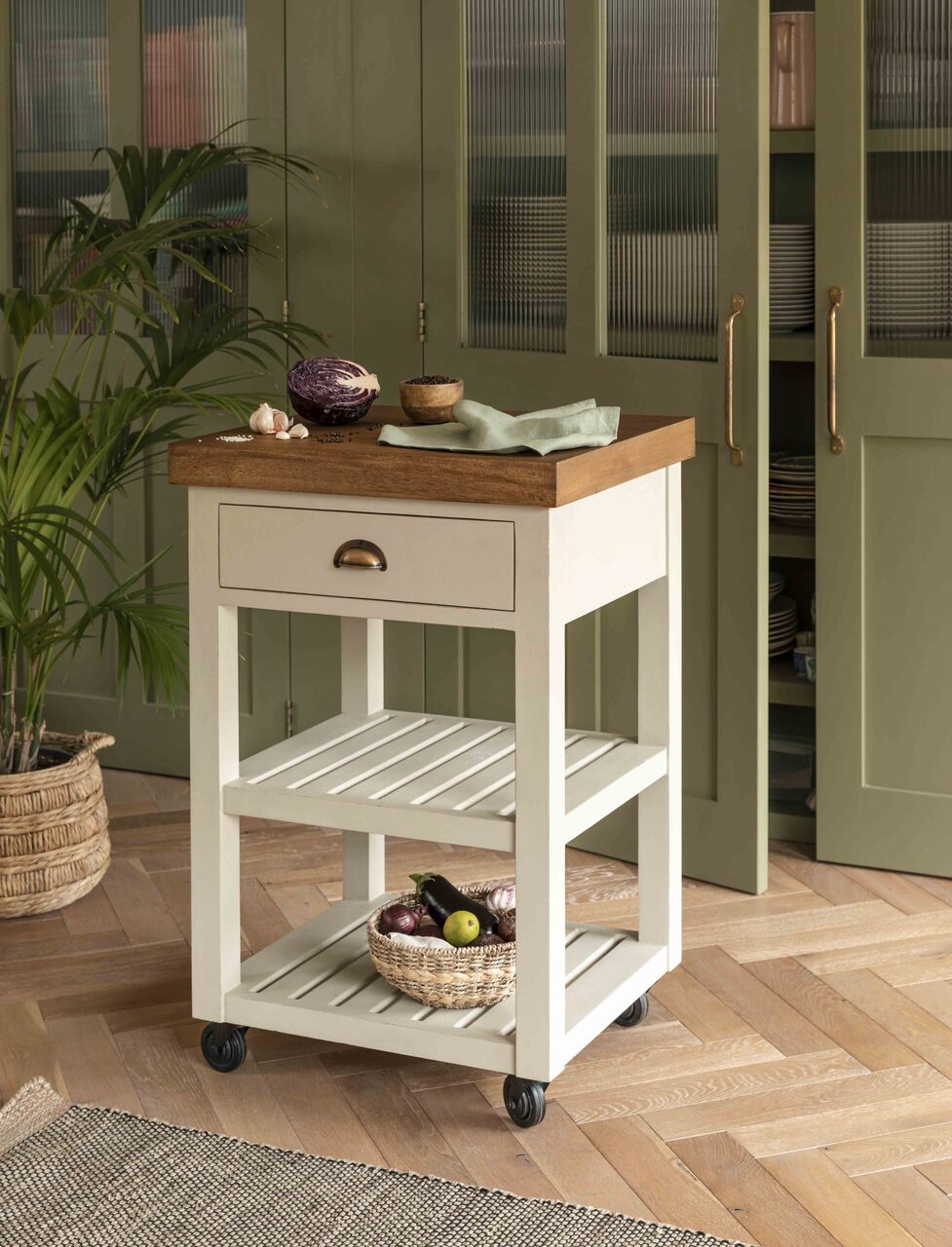 Walcote Butchers Block Clay Wood - Storage - Garden Trading -