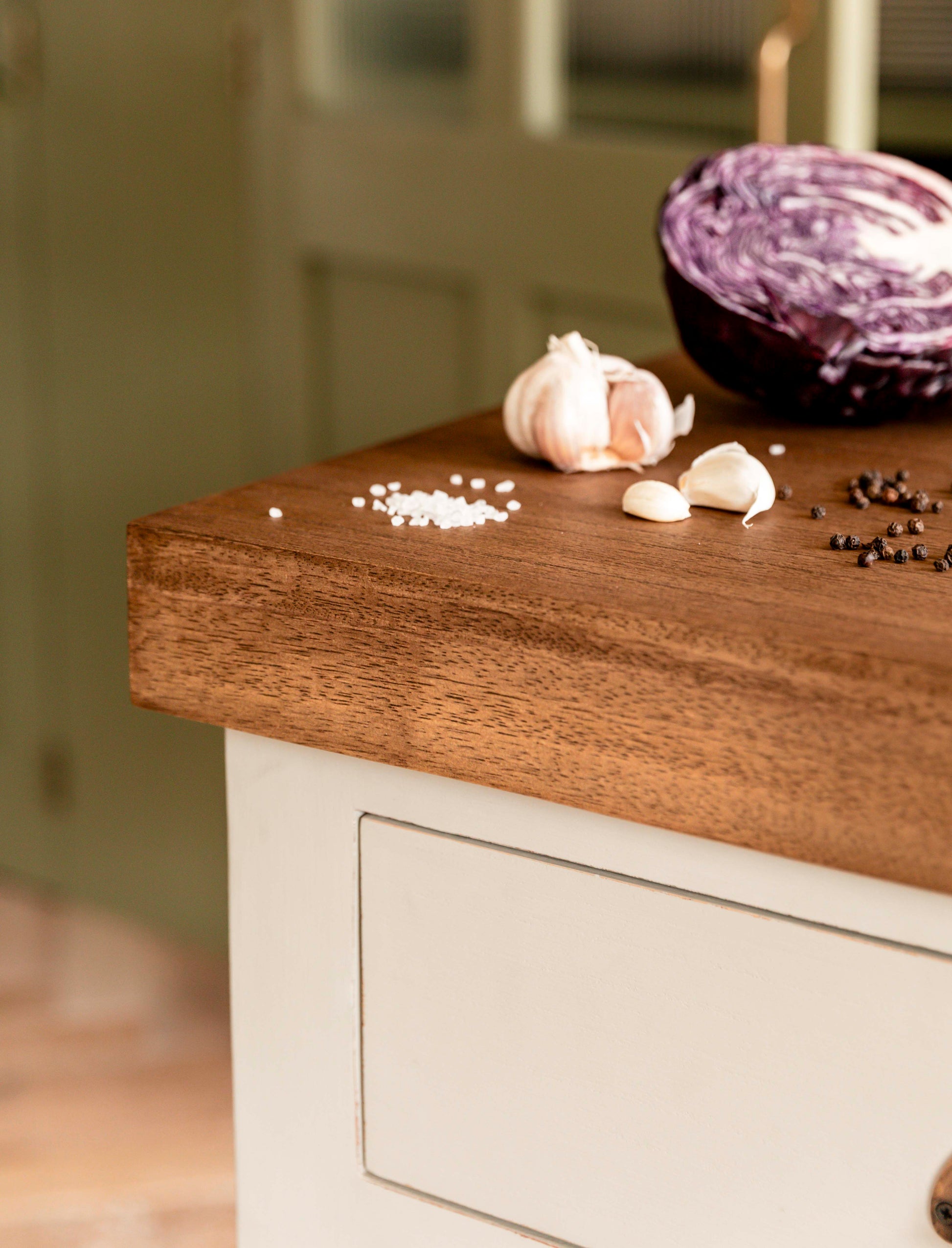 Walcote Butchers Block Clay Wood - Storage - Garden Trading -