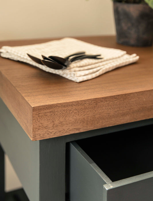 Walcote Butchers Block Forest Green Wood