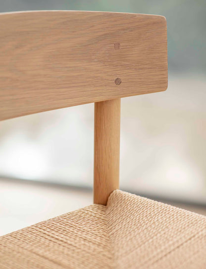 Longworth Bar Stool With Back Natural