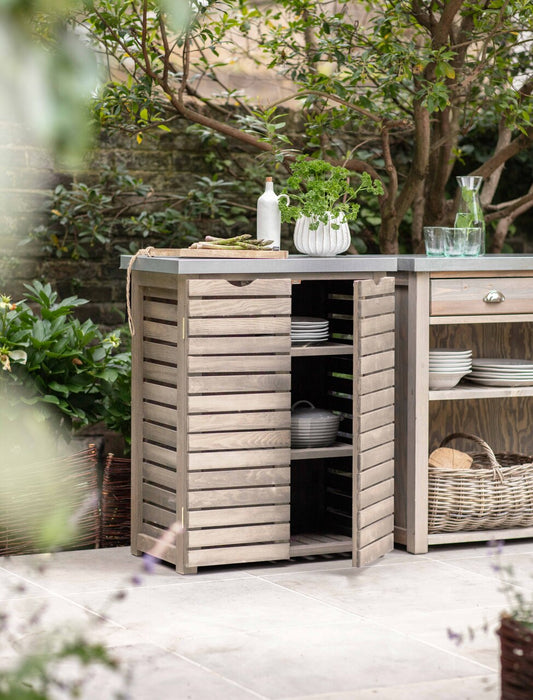 Aldsworth Slatted Storage Unit Natural - Outdoor Storage - Garden Trading -