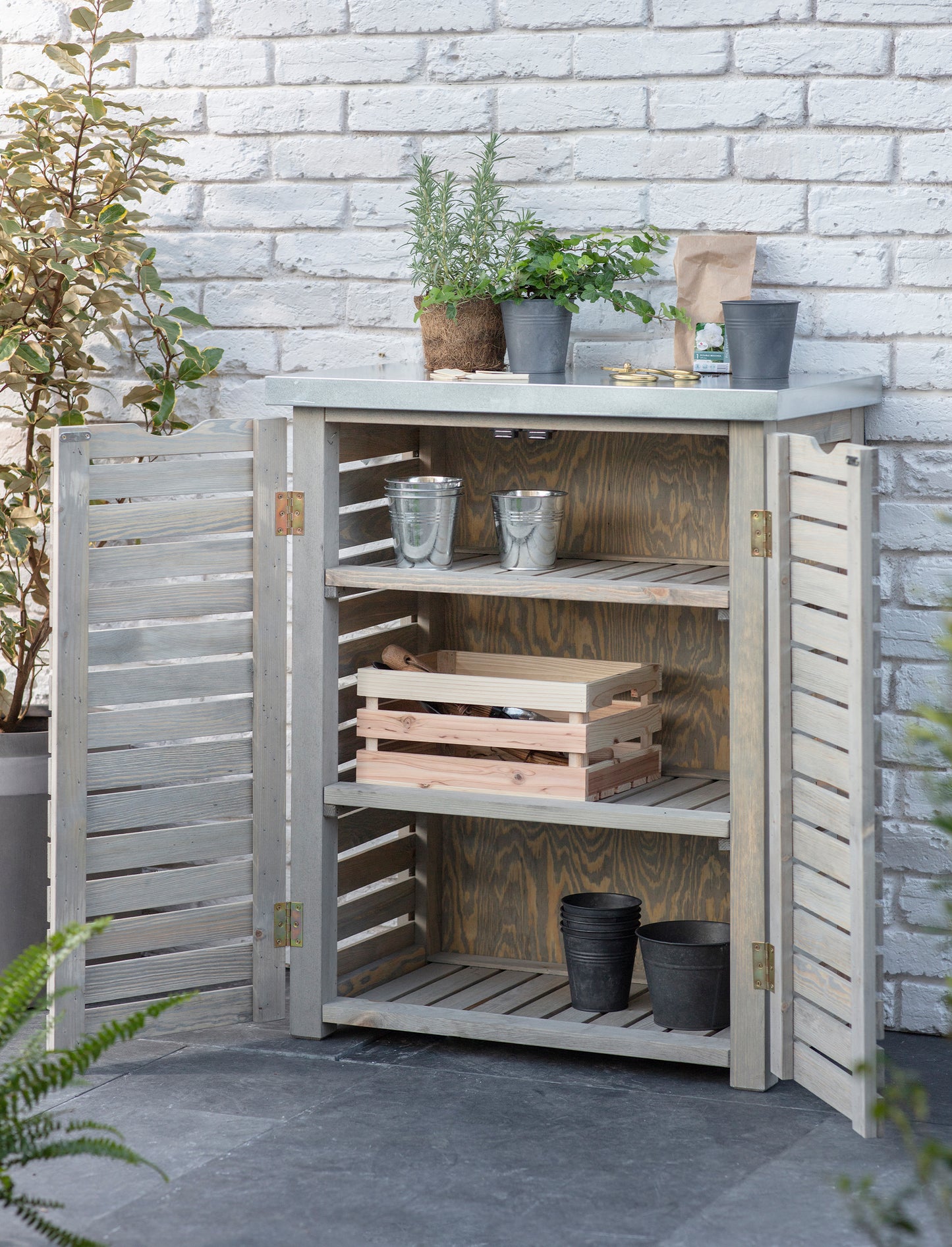 Aldsworth Slatted Storage Unit Natural
