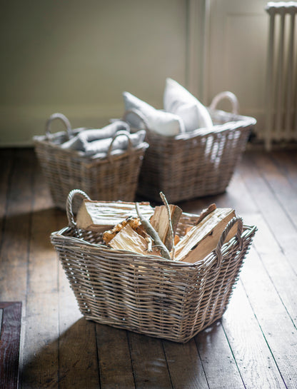 Bembridge Storage Baskets with Handles Set of 2 Natural - Baskets - Garden Trading -