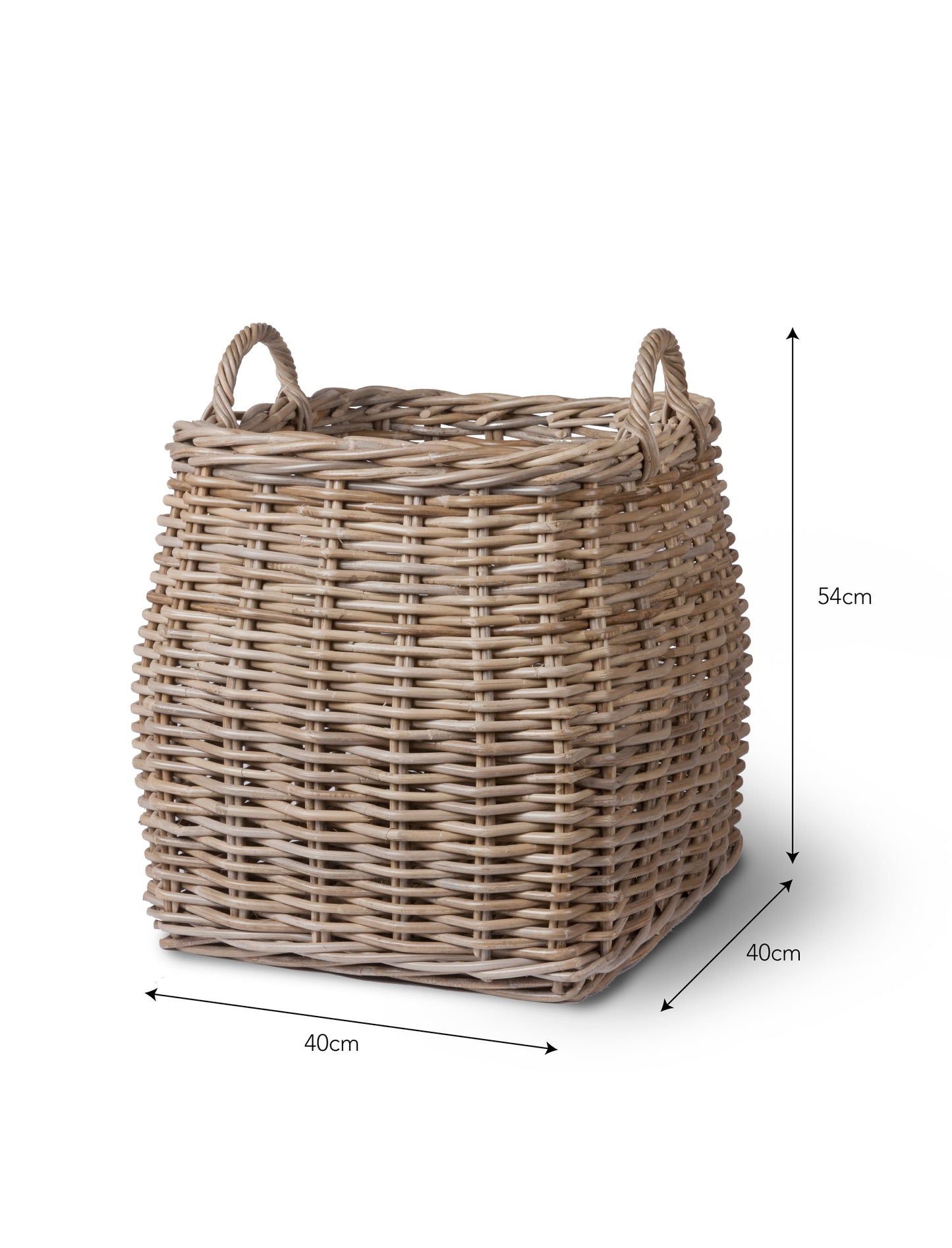 Bembridge Tapered Basket Natural - Log Storage & Baskets - Garden Trading -