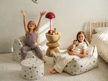 Terrazzo Marble Pouffe