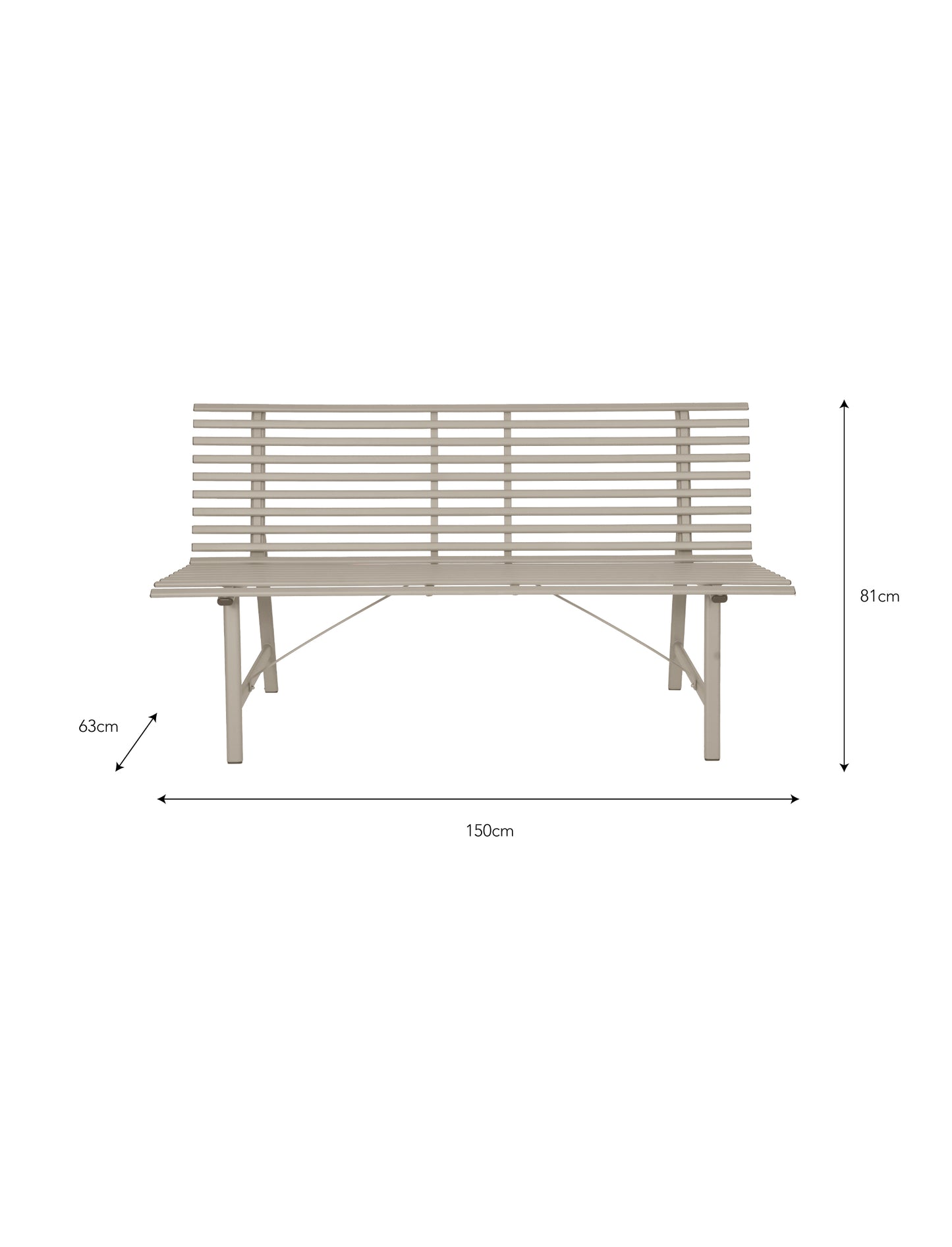 Richmond Bench Clay - Chairs & Loungers - Garden Trading -