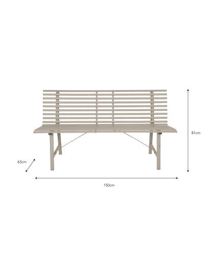 Richmond Bench Clay - Chairs & Loungers - Garden Trading -