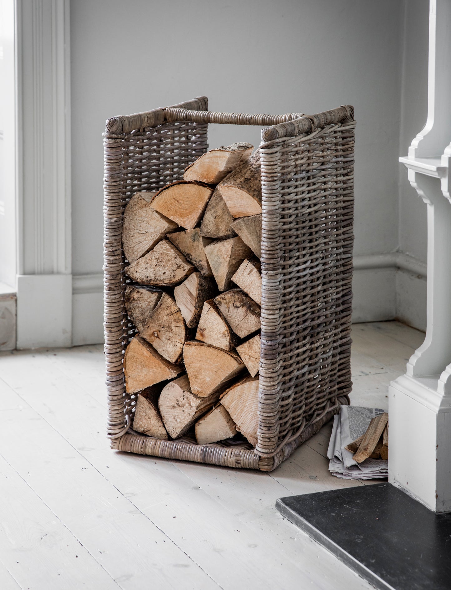 Bembridge Log Holder Natural - Log Storage & Baskets - Garden Trading -