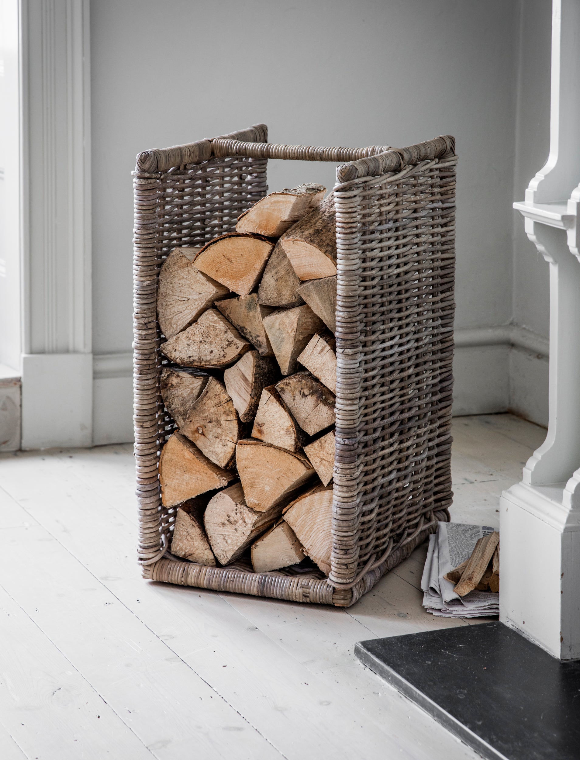 Bembridge Log Holder Natural - Log Storage & Baskets - Garden Trading -