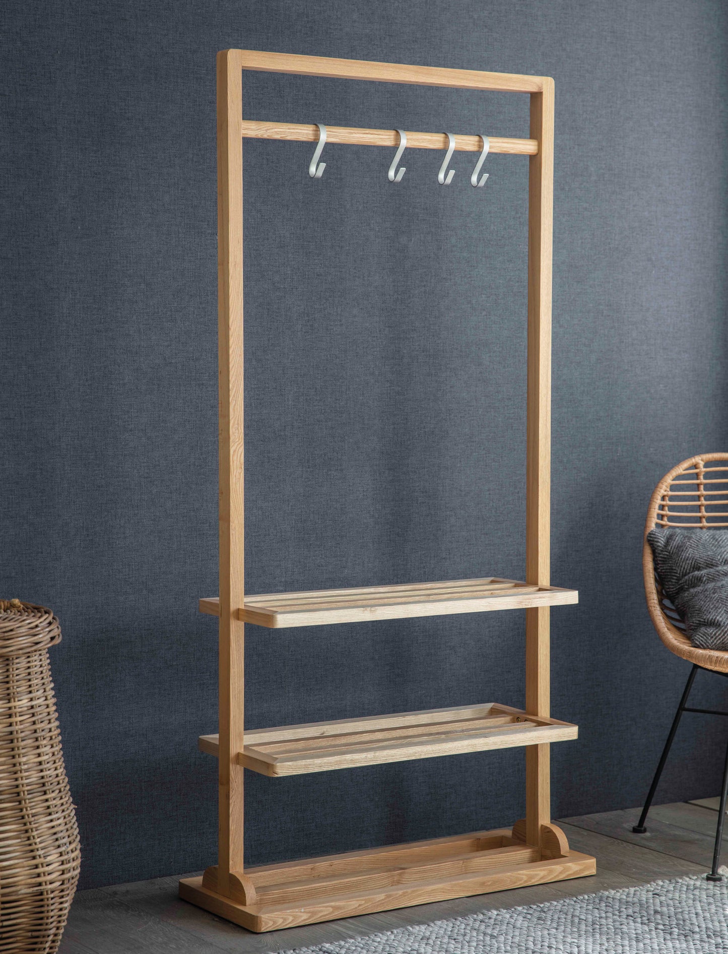 Boscombe Clothes Rail Natural - Coat Stands & Hooks - Garden Trading -