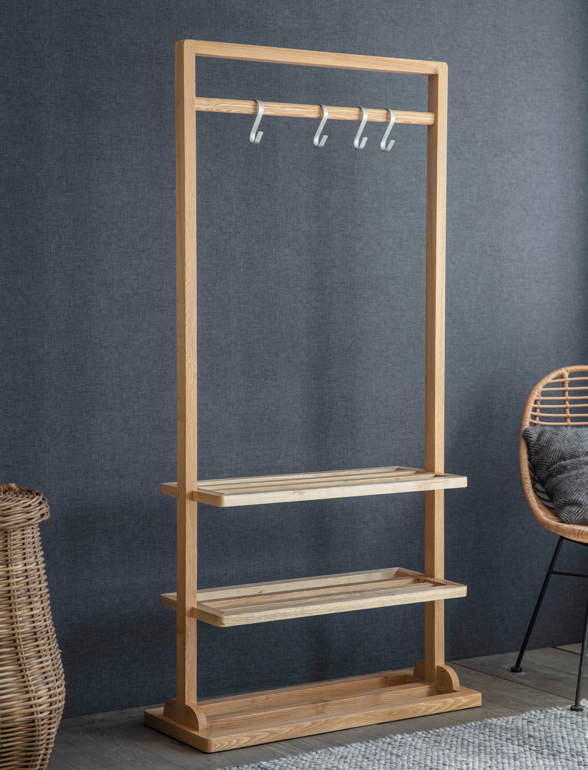 Boscombe Clothes Rail Natural - Coat Stands & Hooks - Garden Trading -