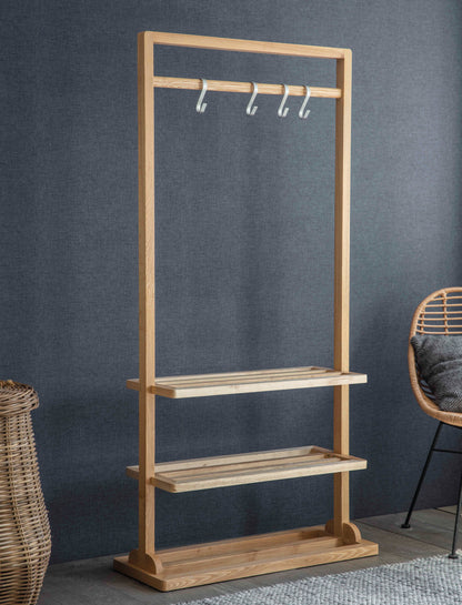 Boscombe Clothes Rail Natural - Coat Stands & Hooks - Garden Trading -