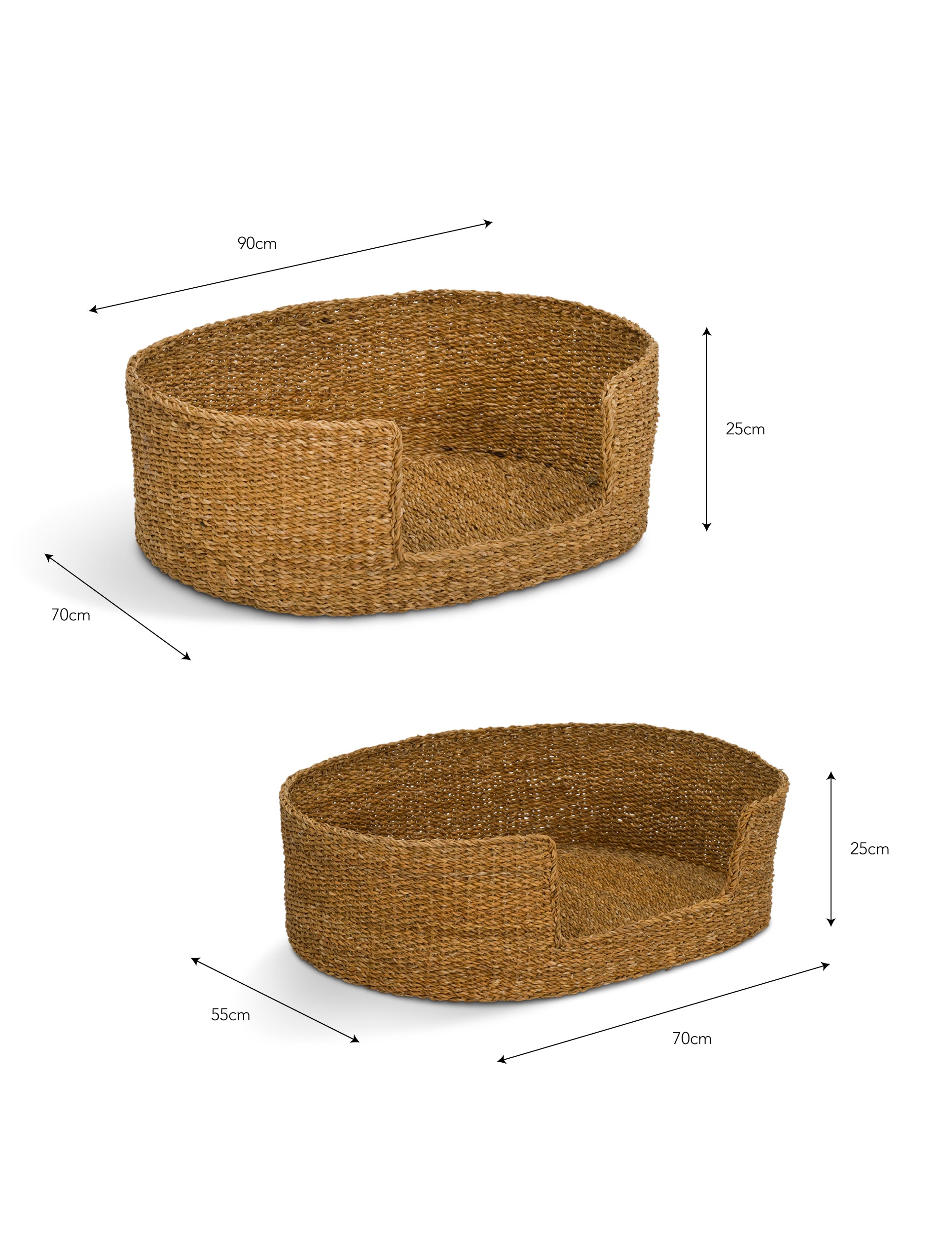 Brading Pet Beds Set of 2 Natural - Pets - Garden Trading -