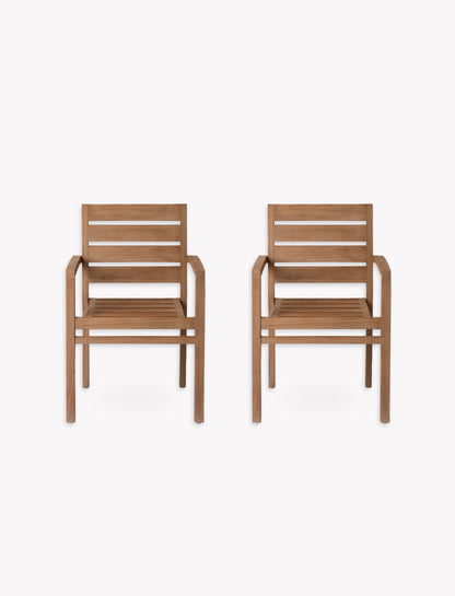 Radley Carver Chairs Set of 2 Antique Wash - Chairs & Loungers - Garden Trading -