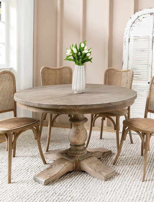 Topsham Round Dining Table Natural