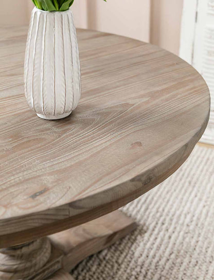 Topsham Round Dining Table Natural