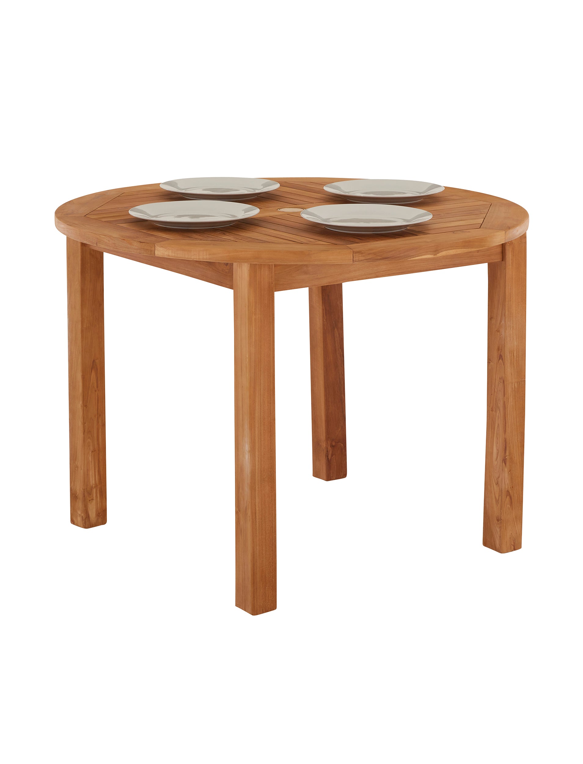 Churn Teak Round Table 90cm - Tables & Sets - Garden Trading -