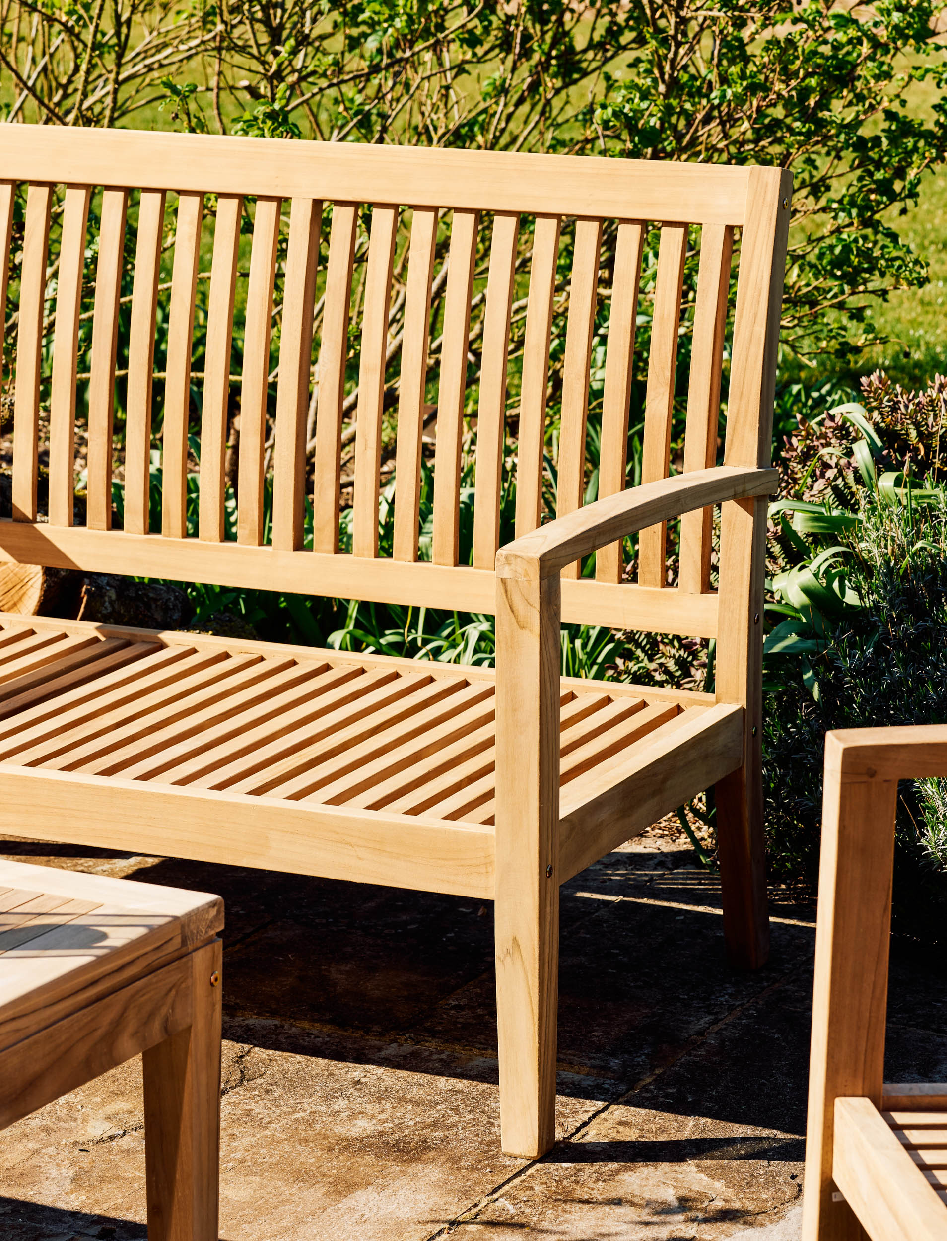Comfort Teak 4 Seater & Coffee Table Set - Tables & Sets - Garden Trading -