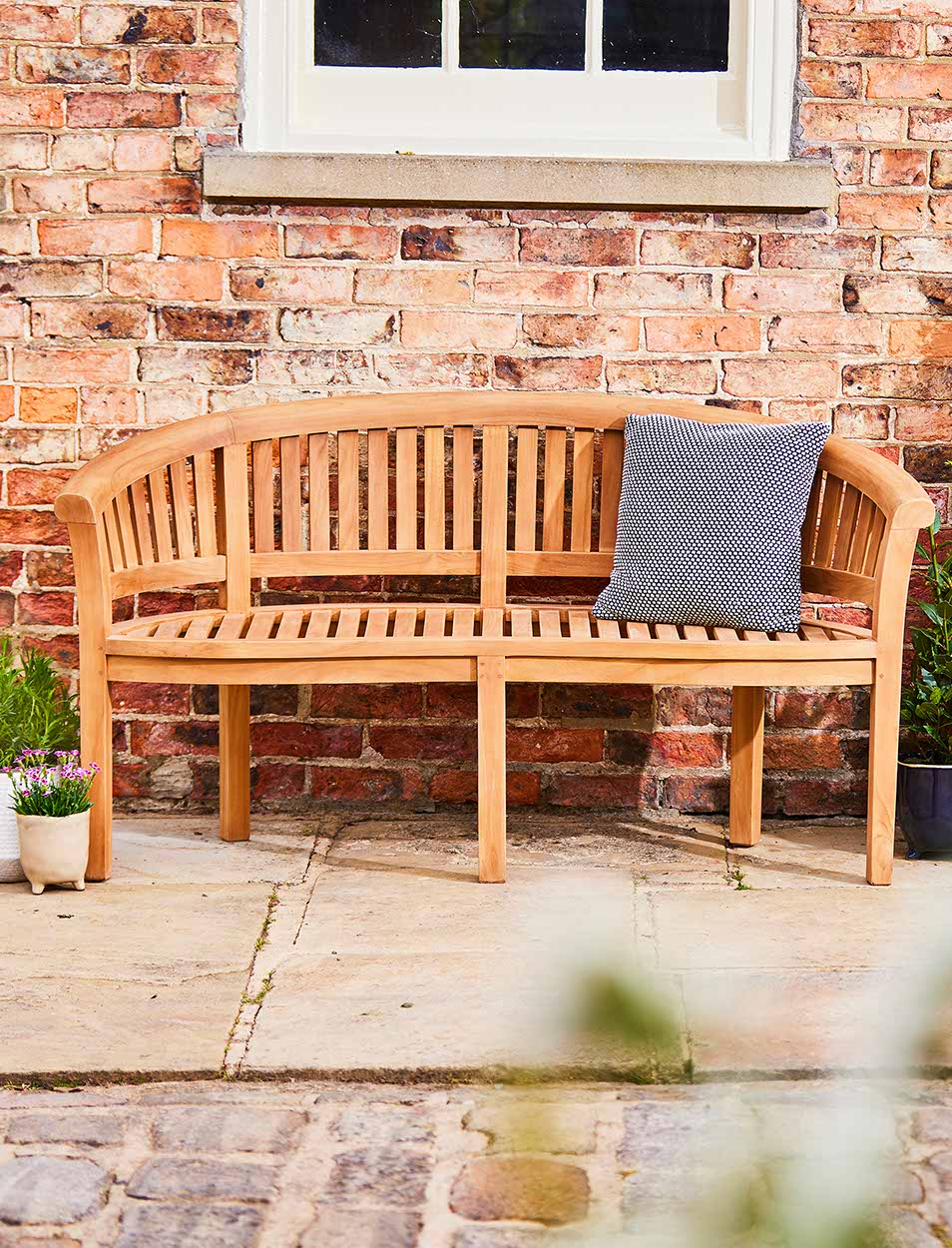 Crummock Teak Bench 3 Seater 160cm - Chairs & Loungers - Garden Trading -