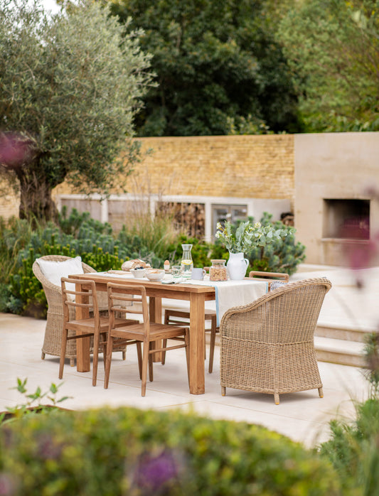 St Mawes Dining Chair Set of 2 Natural - Chairs & Loungers - Garden Trading -