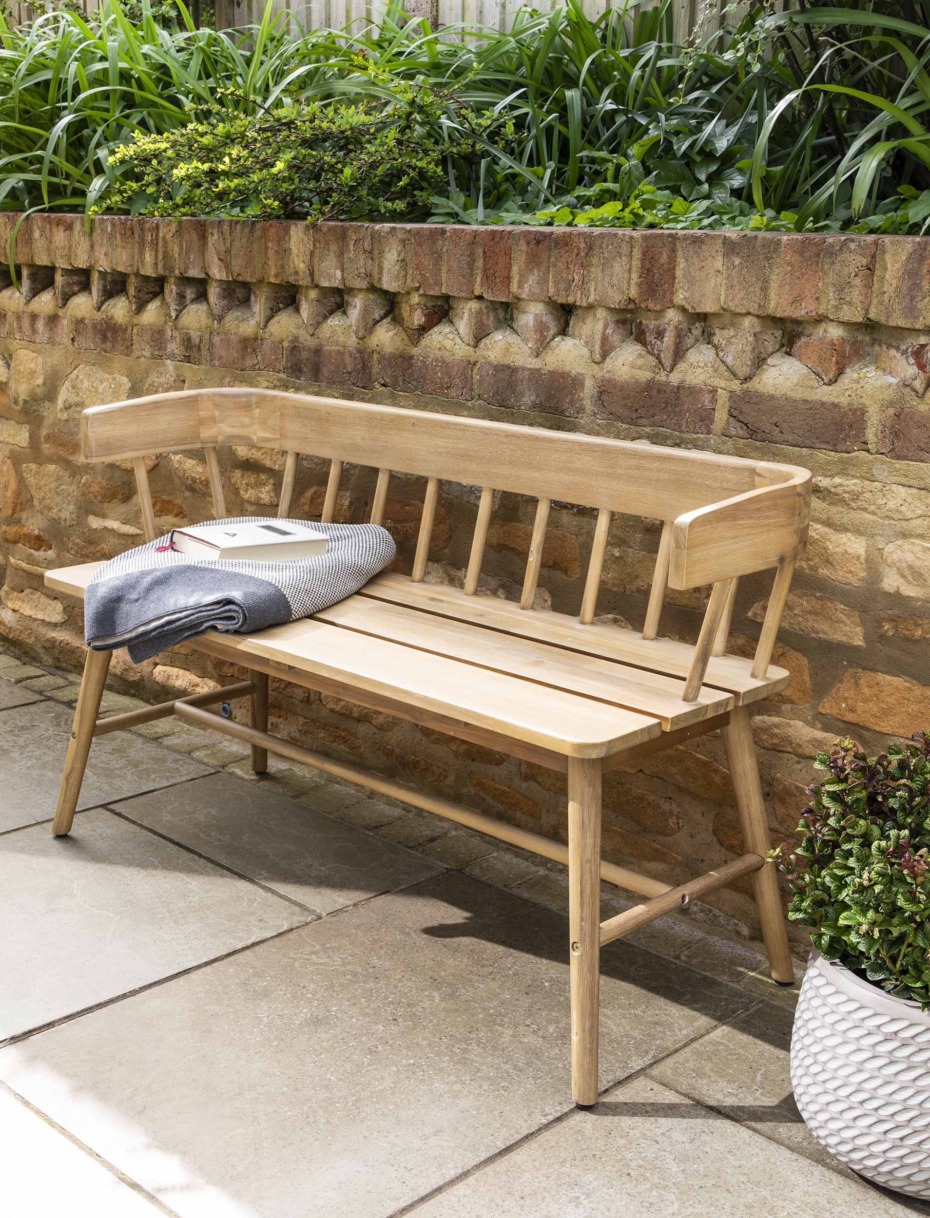 Bramley Bench Natural - Chairs & Loungers - Garden Trading -