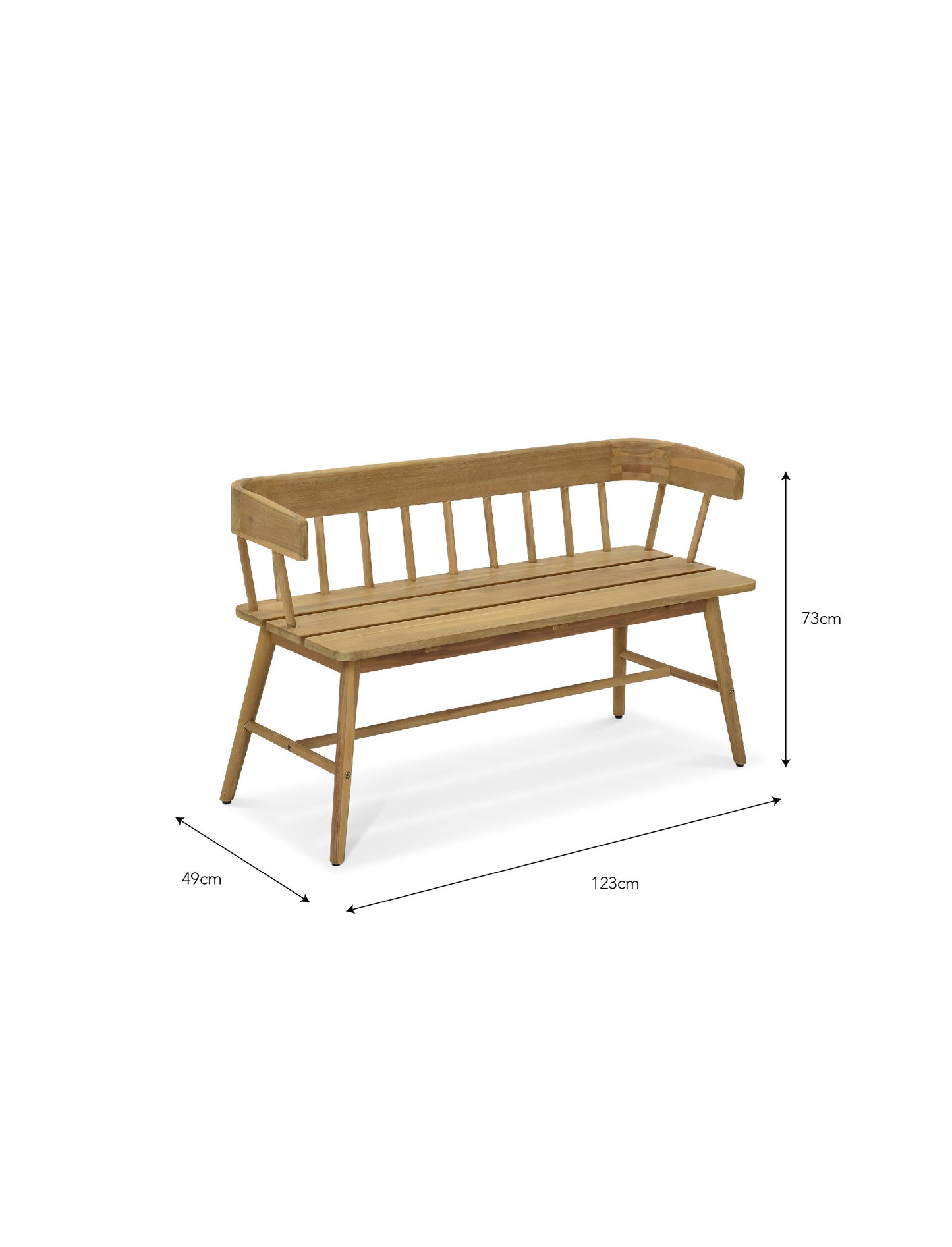 Bramley Bench Natural - Chairs & Loungers - Garden Trading -